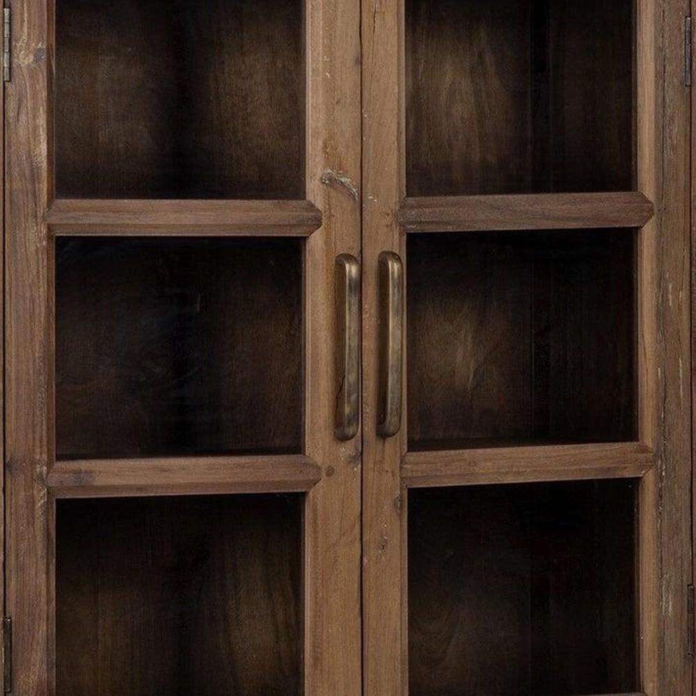 Classic Home Kharga 4-Door Display Cabinet in Natural, , large
