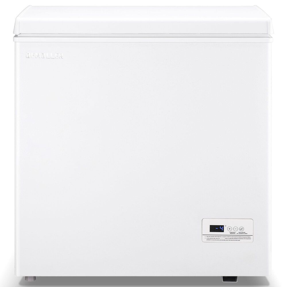 HOMLUX 5 Cu. Ft. Deep Chest Freezer with Removable Basket in White, , large