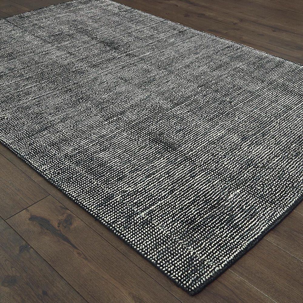 Oriental Weavers Lucent 45904 8" x 10" Charcoal and Black Area Rug, , large