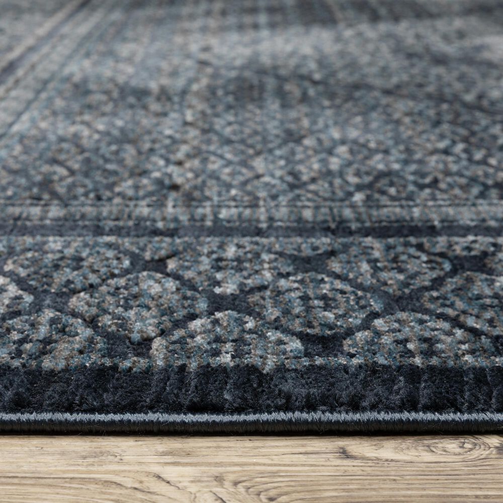 Oriental Weavers Capella Oriental Blue 6&#39;7&quot; x 9&#39;6&quot; Area Rug, , large