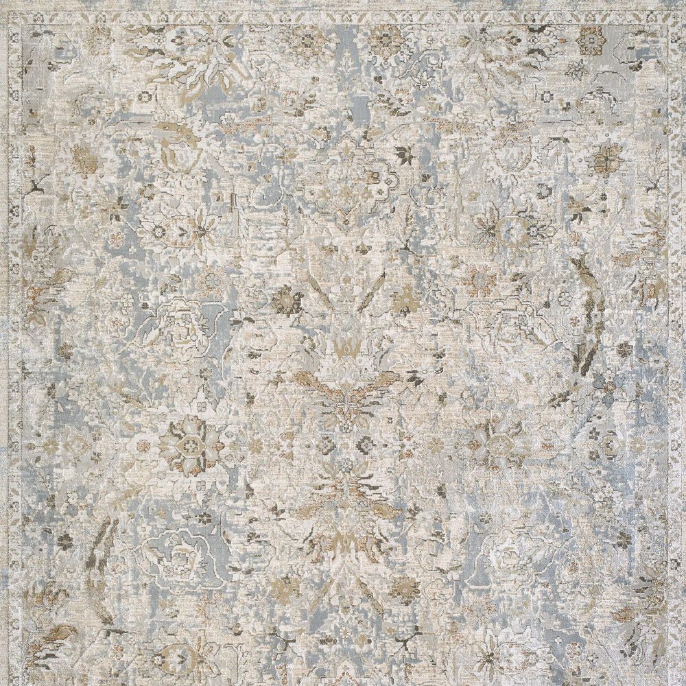 Surya Brunswick Light Gray, Medium Brown, Cream, Mustard, Charcoal and Light Brown 2'7" x 3'11" Area Rug, , large
