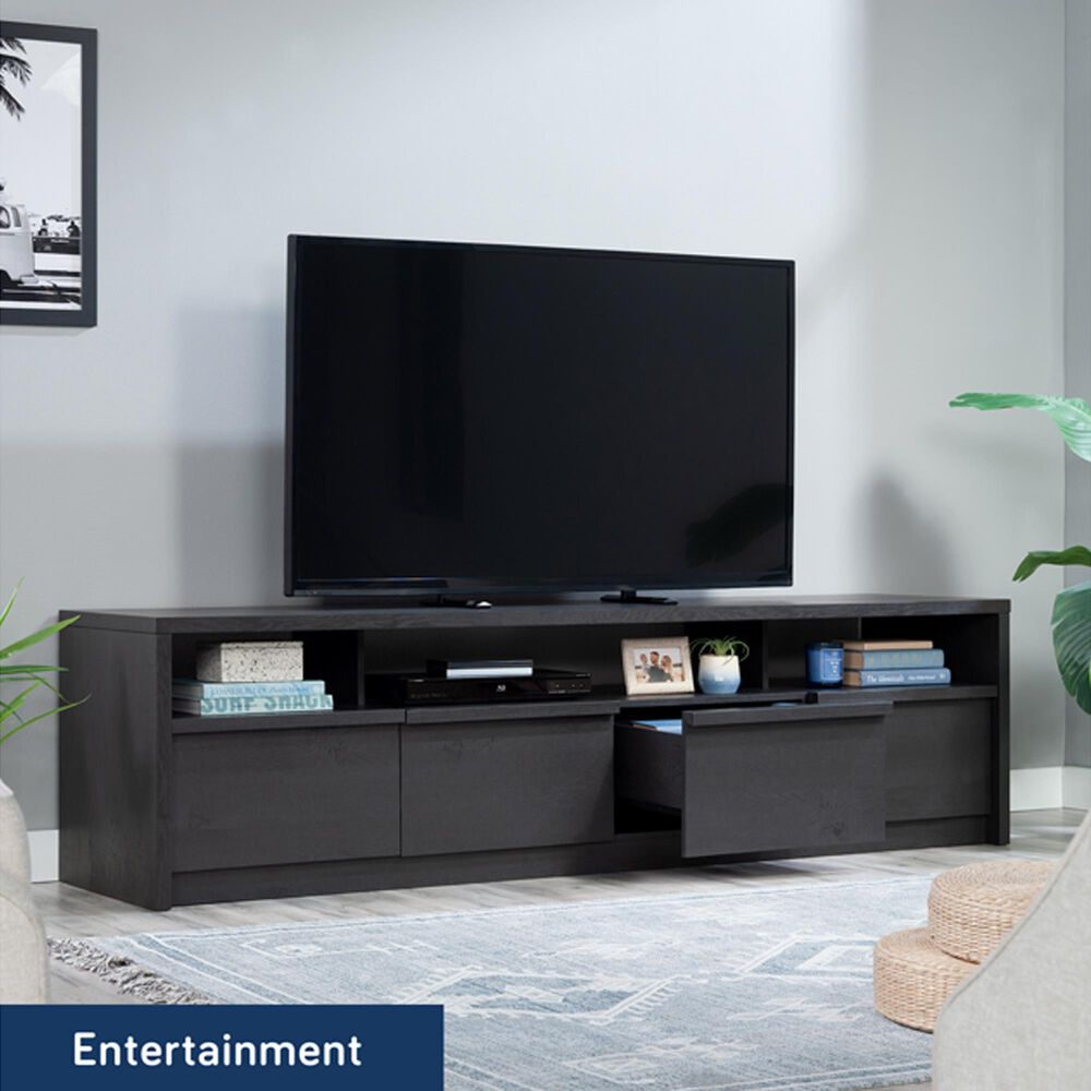 Sauder Harvey Park 81&quot; TV Stand in Raven Oak, , large