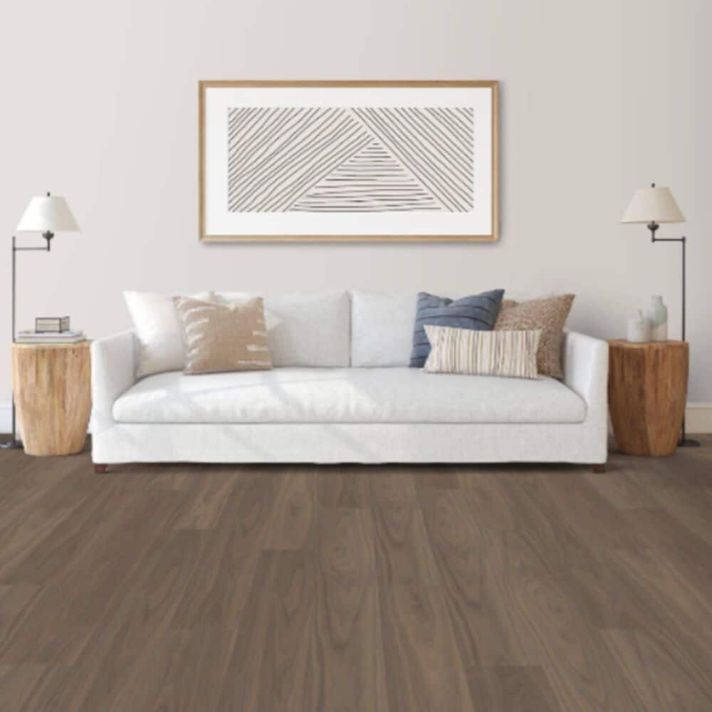Tru-Cor Bravo Farald Walnut 7&quot; x 60&quot; Luxury Vinyl Plank, , large