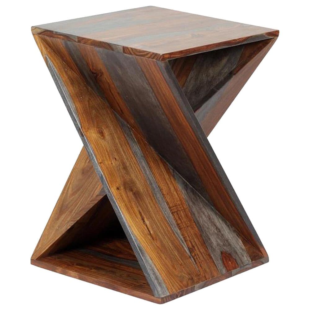 Linden Boulevard Accent End Table in Sierra Brown, , large