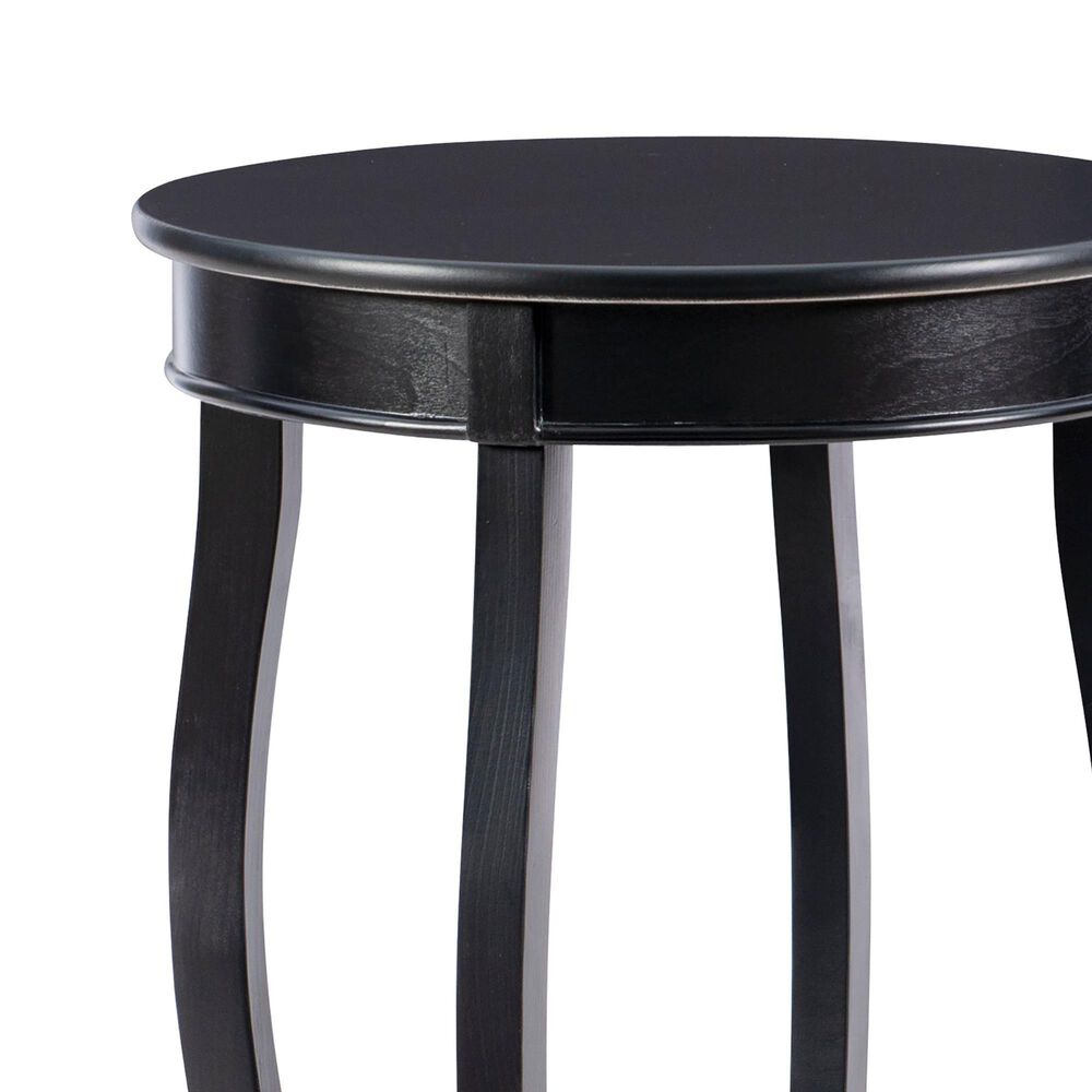 Linon Home Decor Rainbow Side Table in Black, , large