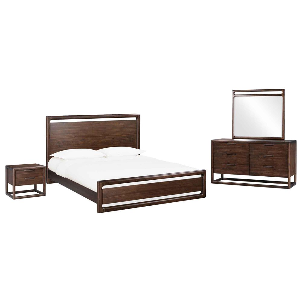 Urban Home Sol 4-Piece Queen Bedroom Set in Brown Spice, , large