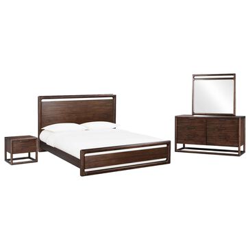 Urban Home Sol 4-Piece Queen Bedroom Set in Brown Spice, , large