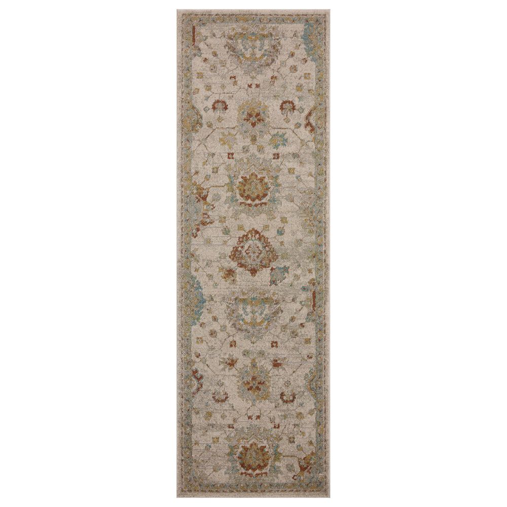 Magnolia Home Mona Oatmeal and Multicolor 2"6" x 8" Runner, , large