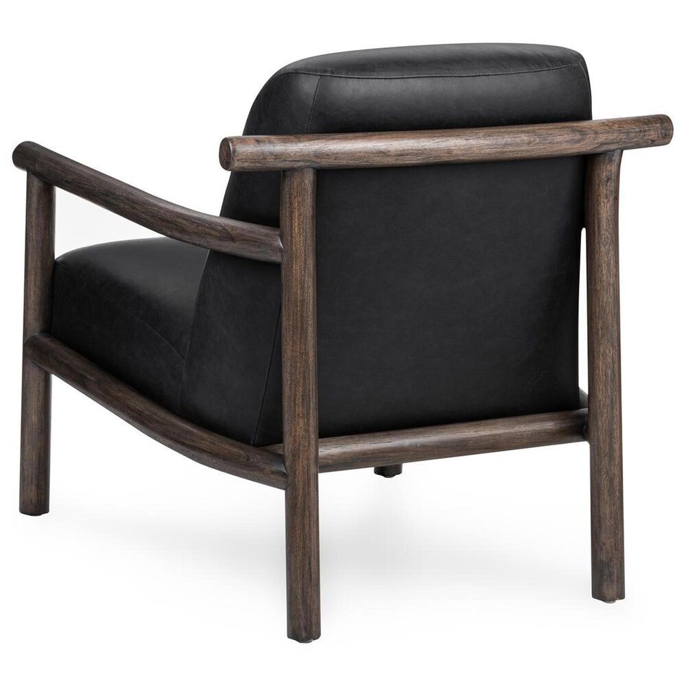 Classic Home Azoria Leather Accent Chair in Black, , large