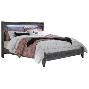 Ashley Baystorm Queen LED Panel Bed in Smoke Gray, , large