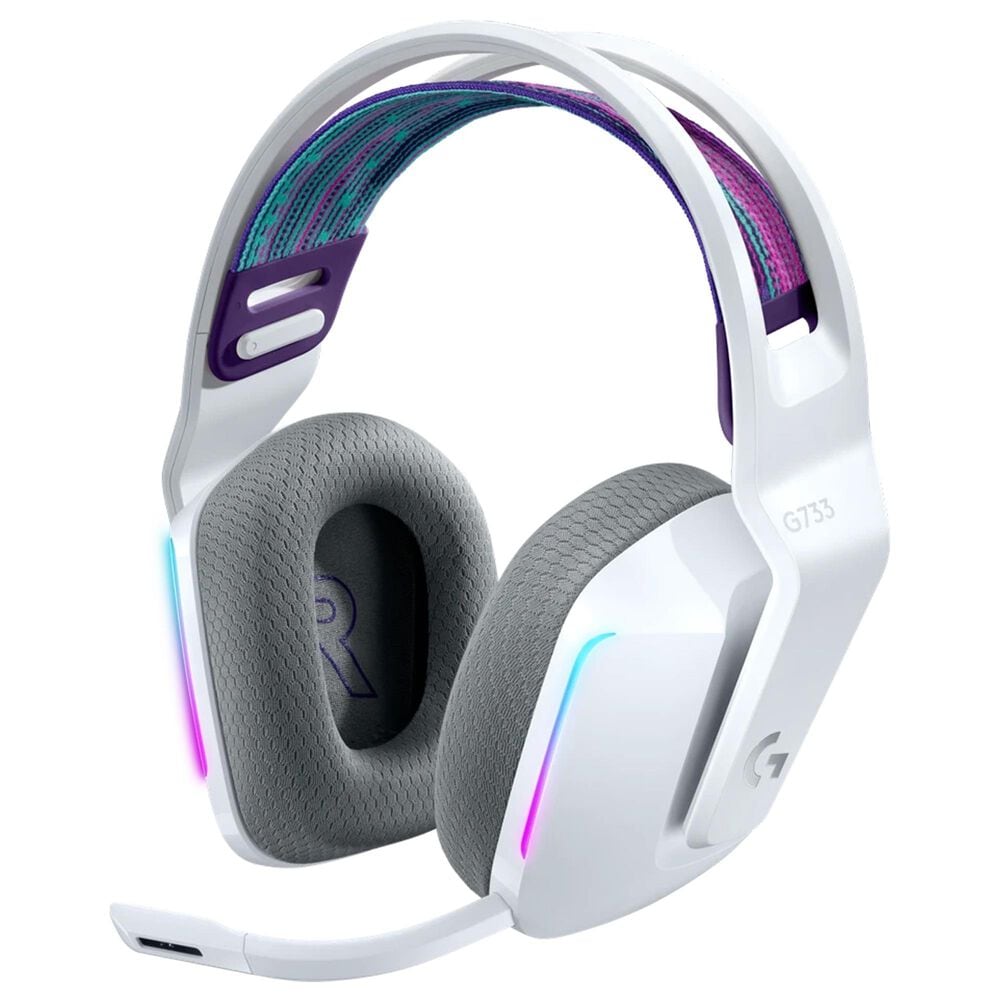 Logitech G733 Lightspeed Wireless RGB Gaming Headset in White, , large