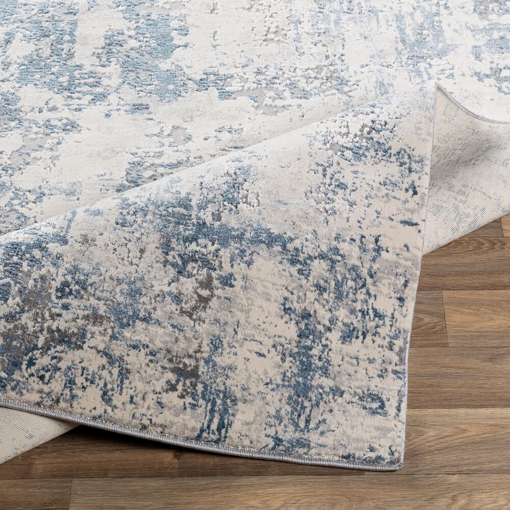 Surya Alpine ALP-2311 7&#39;10&quot; x 10&#39;2&quot; Blue, Charcoal, Medium Gray, Gray and Off-White Area Rug, , large