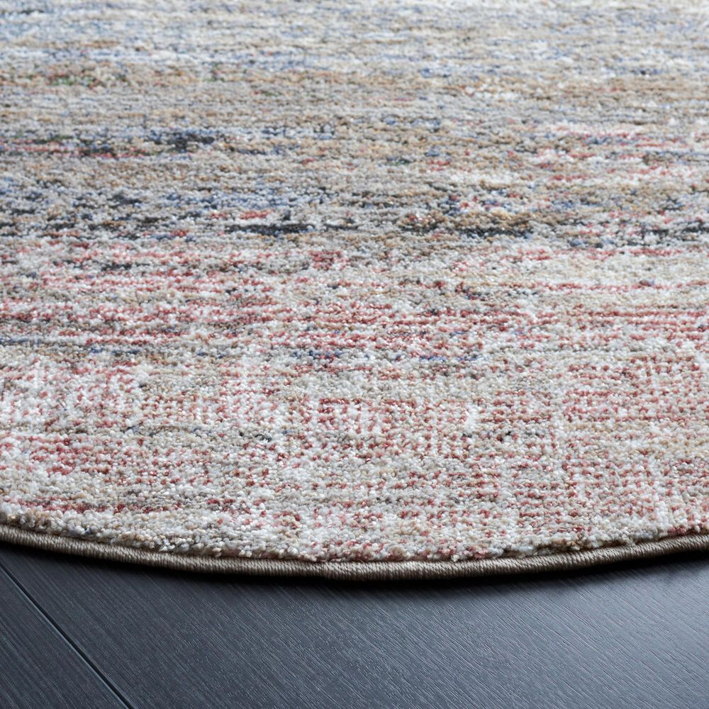 Safavieh Jasmine JSM337F 5&#39;3&quot; Round Grey and Blue Area Rug, , large