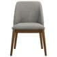 Coaster Franklin Side Chair with Grey Cushion in Dark Brown, , large