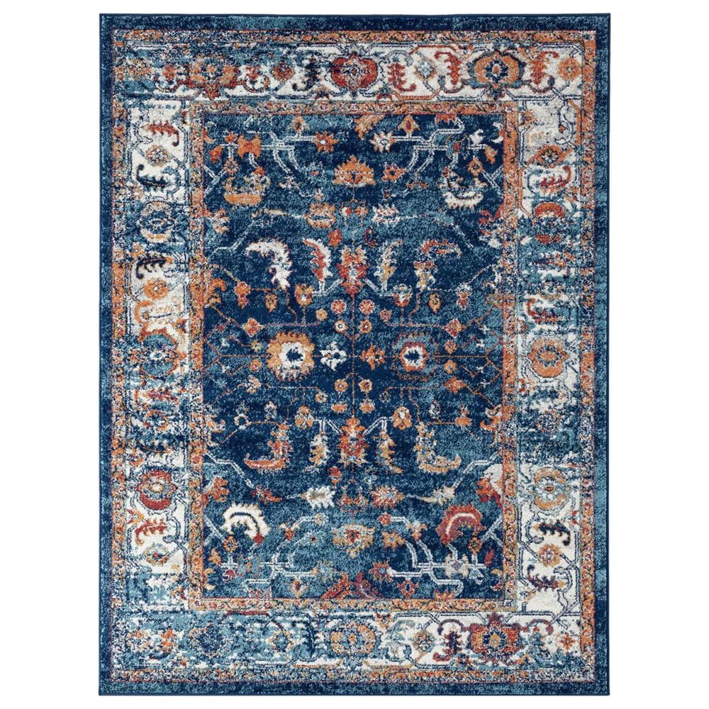Amer Rugs Alexandria 2" x 3" Navy Area Rug, , large