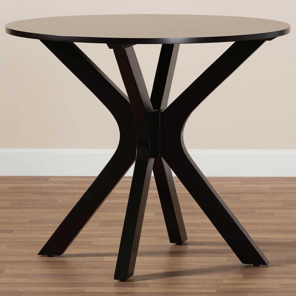 Baxton Studio Kenji 35" Dining Table in Dark Brown, , large
