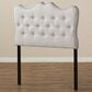 Baxton Studio Emma Twin Upholstered Headboard in Greyish Beige, , large