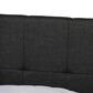 Baxton Studio Netti Queen Storage Bed with Dark Grey Upholstered in Black, , large
