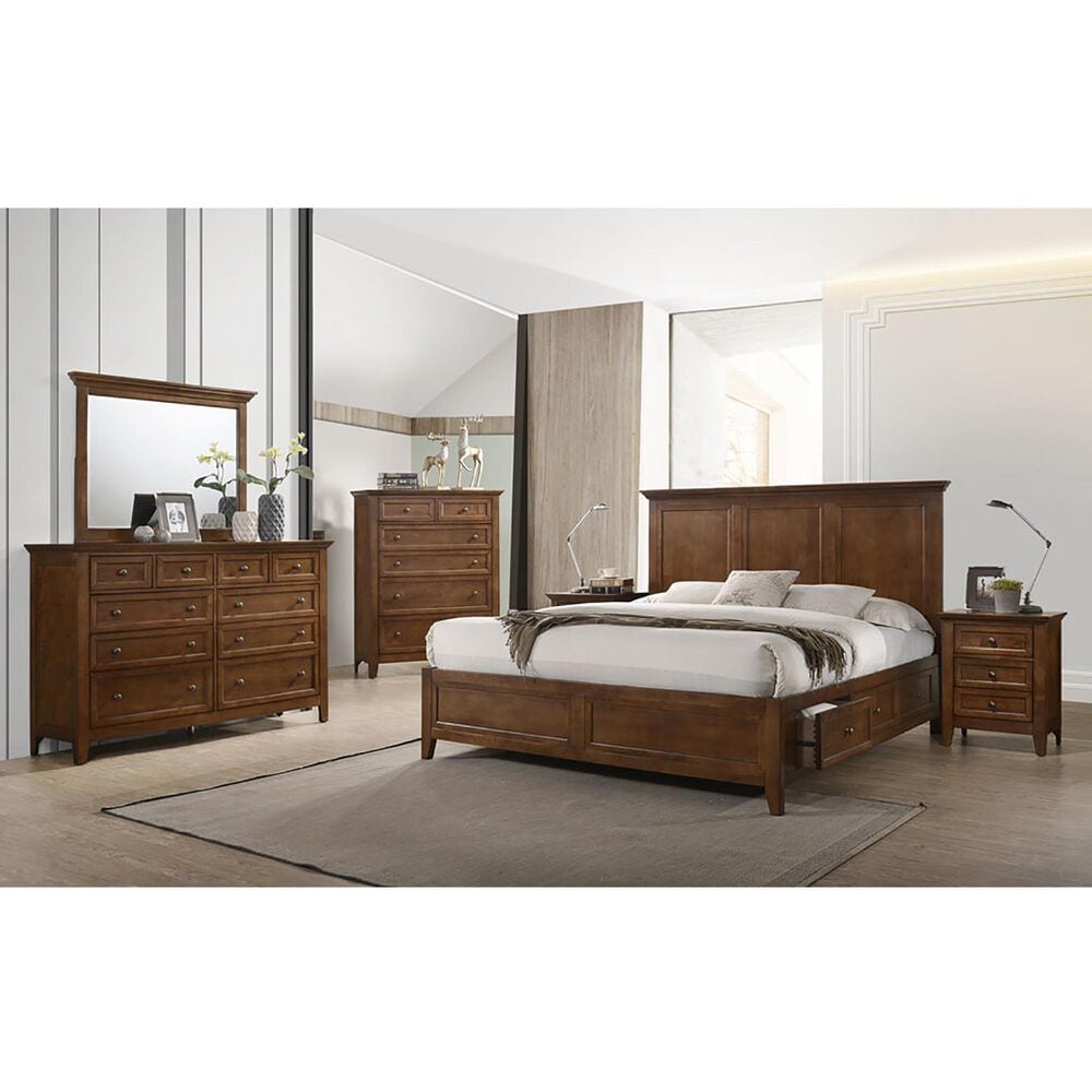 Hawthorne Furniture San Mateo Queen Storage Bed in Tuscan, , large