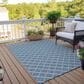 Dalyn Rug Company York 3" x 5" Sky Blue Indoor/Outdoor Area Rug, , large
