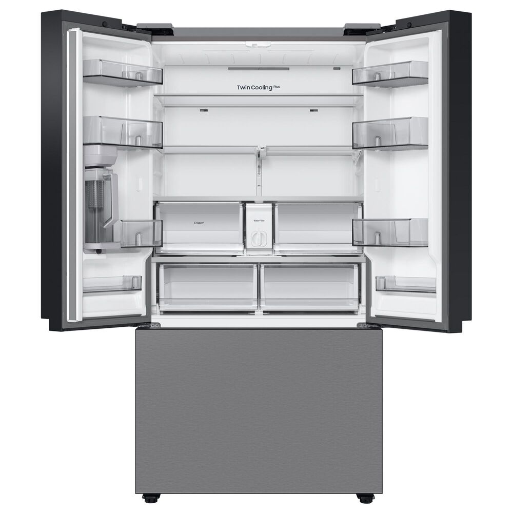Samsung Bespoke Bespoke 24 Cu. Ft. Counter Depth French Door Refrigerator - Stainless Steel Panels Included, , large
