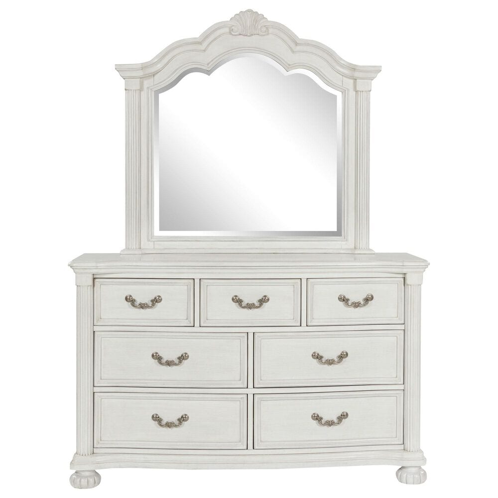 Ashley Montelaine 4-Piece California King Panel Bedroom Set in Antique White, , large