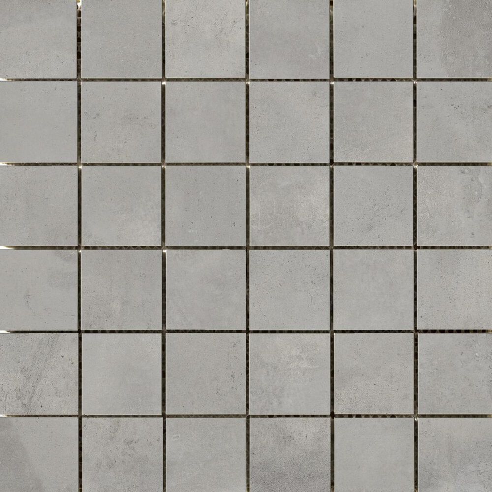 Emser Borigni Gray 12" x 12" Porcelain Mosaic Sheet, , large