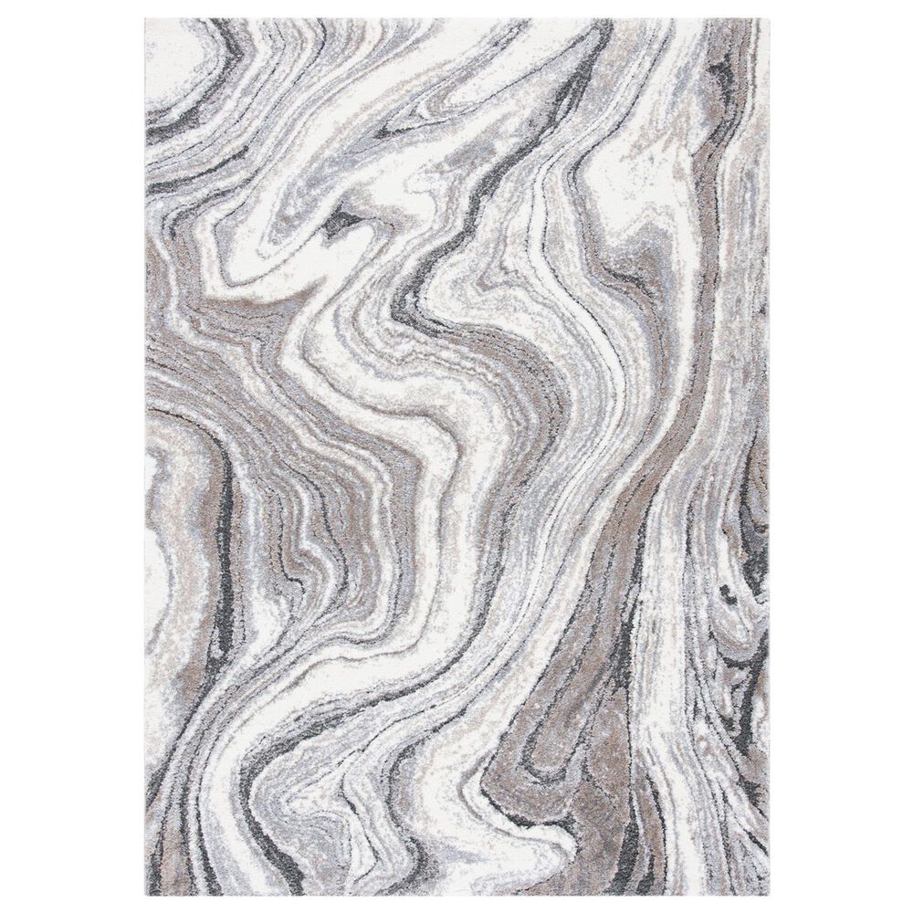 Safavieh Cyrus Shag CYR120G 6"7" x 9"2" Grey and Beige Area Rug, , large