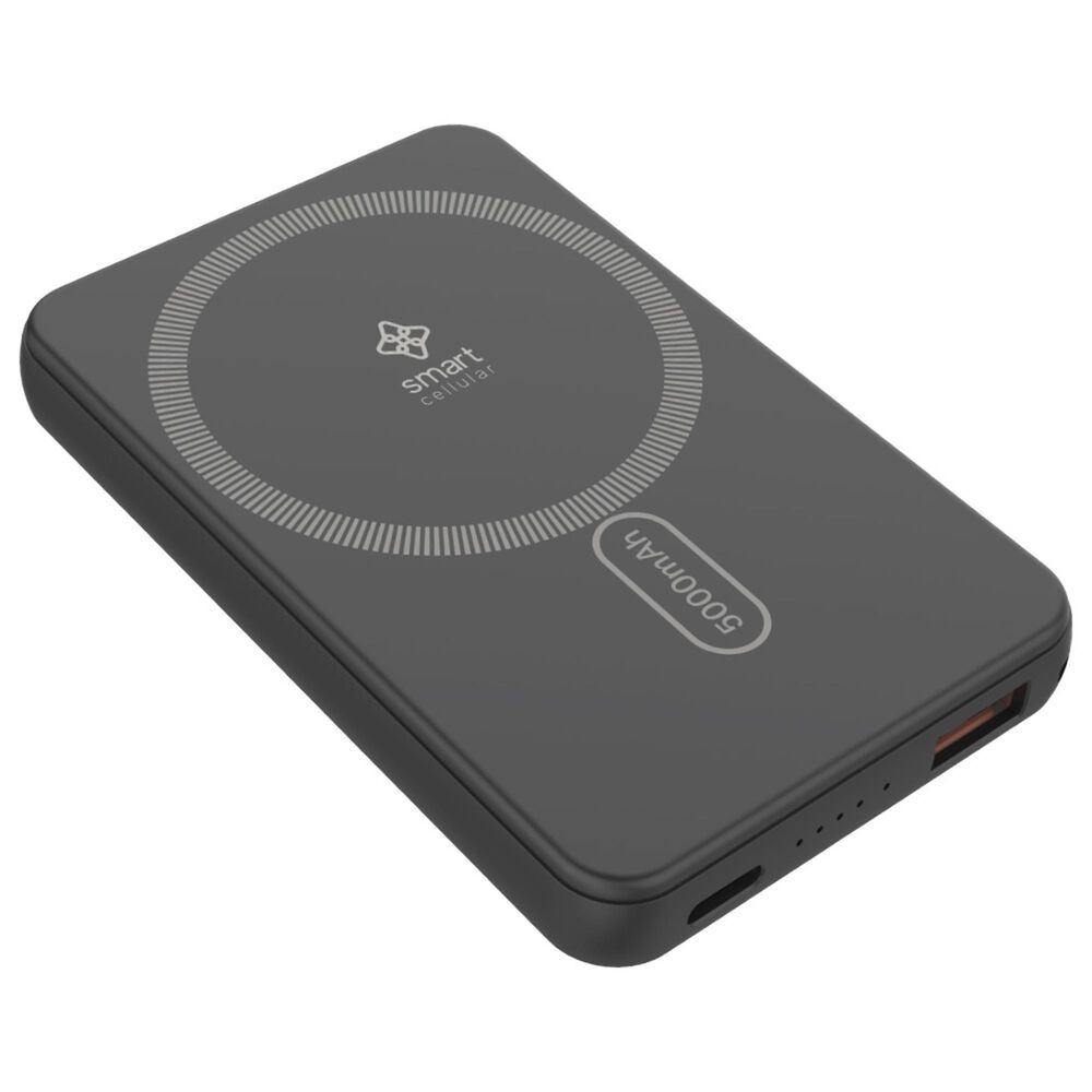 POM Gear Smart Cellular PD MAGPOWER 5000mah Powerbank + 20w PD Type C in black, , large
