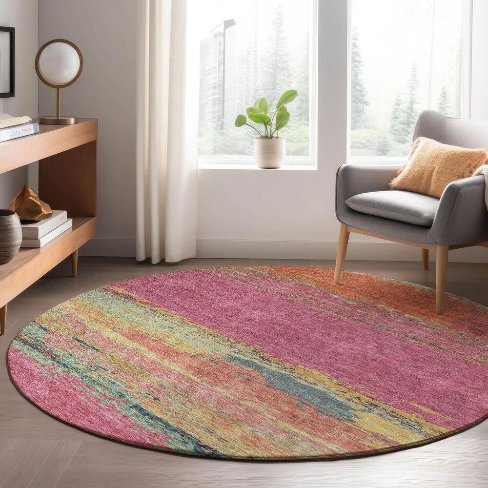 Dalyn Rug Company Trevi TV8 8&#39; Round Blush Area Rug, , large