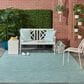 Nourison Positano 7" x 10" Aqua Indoor/Outdoor Area Rug, , large