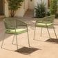 Zuo Modern Skye Outdoor Dining Chair in Green (Set of 2), , large