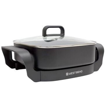 West Bend 12" Electric Skillet with Non-Stick Coating in Black, , large