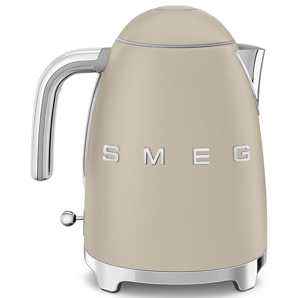 SMEG Retro Style 7-Cup Electric Kettle in Matte Moonlight and Polished Chrome, , large