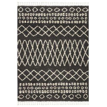 Nourison Moroccan MRS02 5"3"" x 7"11"" Charcoal Area Rug, , large