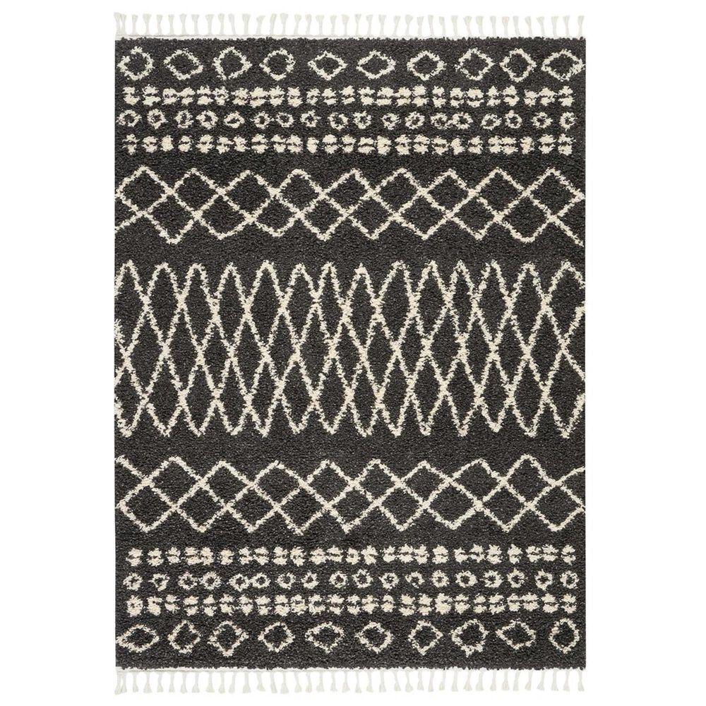 Nourison Moroccan MRS02 5"3"" x 7"11"" Charcoal Area Rug, , large