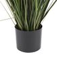 Maple and Jade 60" Indoor/Outdoor Tall Artificial Onion Grass with Black Plastic Pot in Green, , large