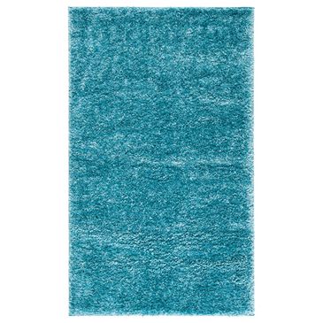 Safavieh August Shag 4" x 6" Turquoise Area Rug, , large