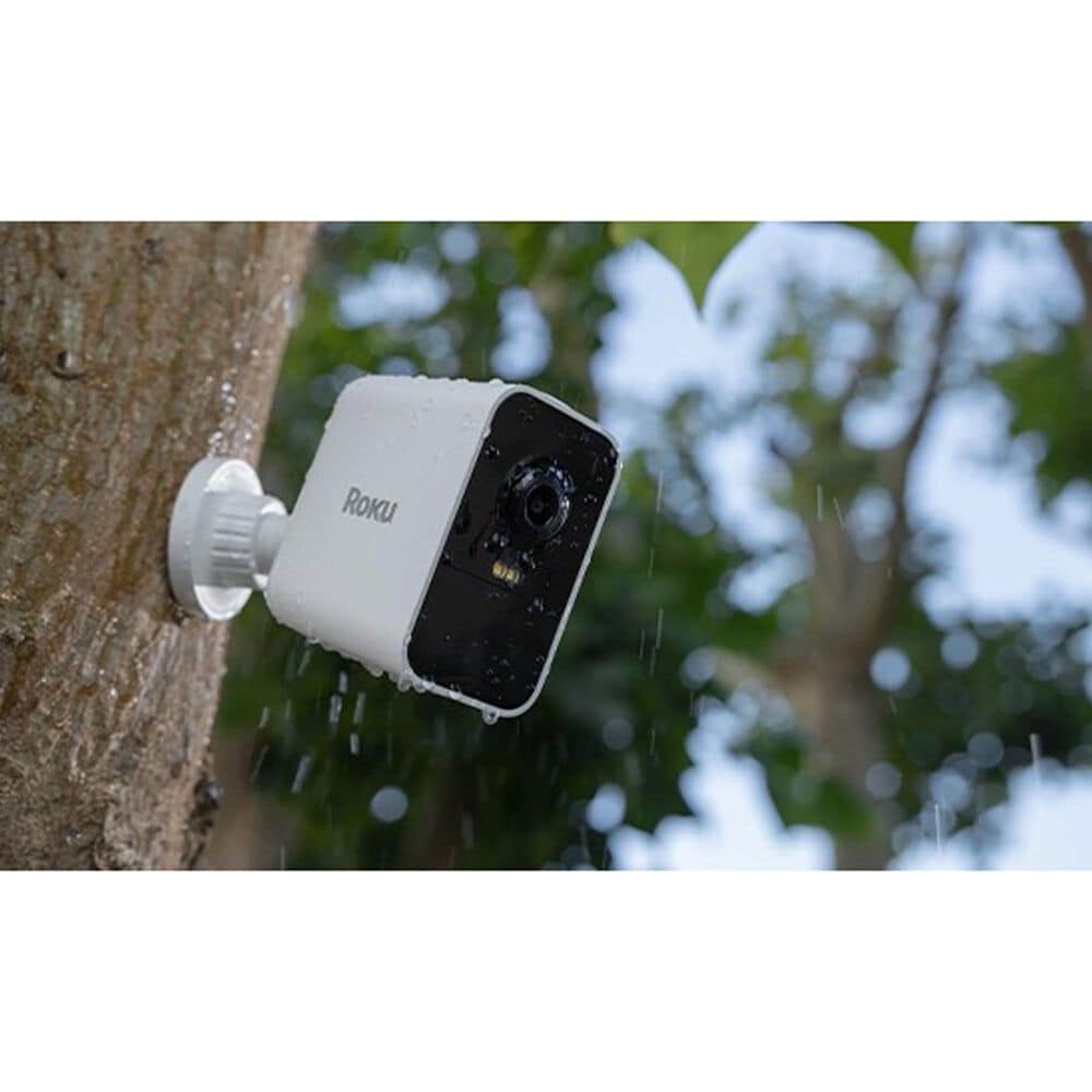 Roku Battery Camera for Easy Home Monitoring in White, , large