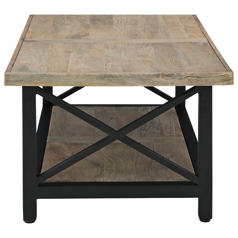 Ashley Bristenfort 3-Piece Occasional Table Set in Black and Light Brown, , large