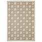 ROW by Oriental Weavers Zarina Floral Beige and Ivory 3"3" x 5" Indoor/Outdoor Area Rug, , large