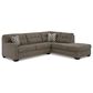 Ashley Mahoney 2-Piece Right Facing Sectional with Chaise in Chocolate, , large