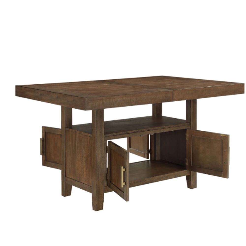 Steve Silver Garland 1-Leaf Dining Table in Toffee - Table Only, , large