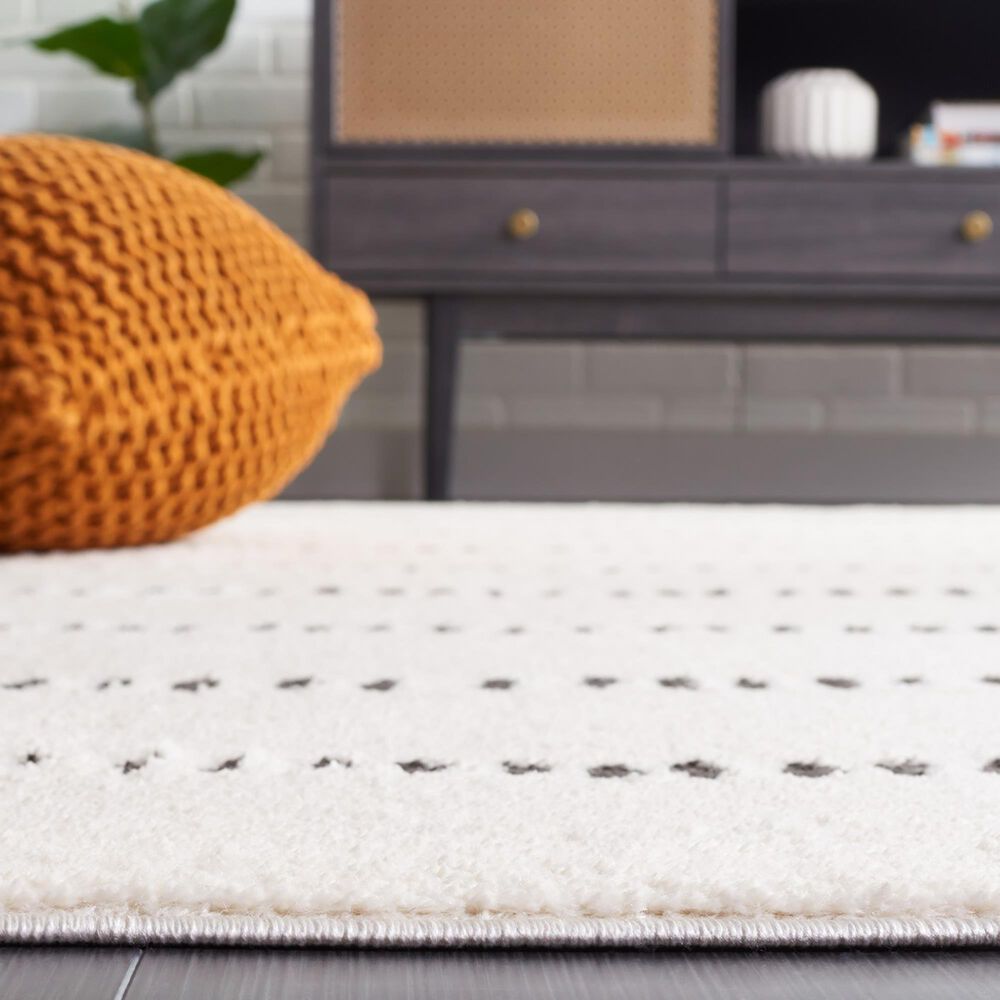 Safavieh Melody MEL114A 2&#39;2&quot; x 8&#39; Ivory and Black Runner, , large