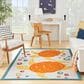 Nourison Aloha 7"10" x 10"6" Teal and Multicolor Indoor/Outdoor Area Rug, , large