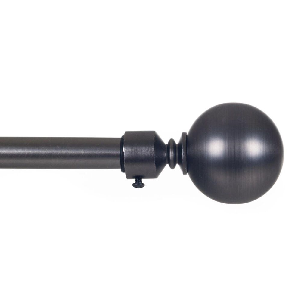 Timberlake Lavish Home Sphere Curtain Rod 3/4 Inch in Pewter, , large