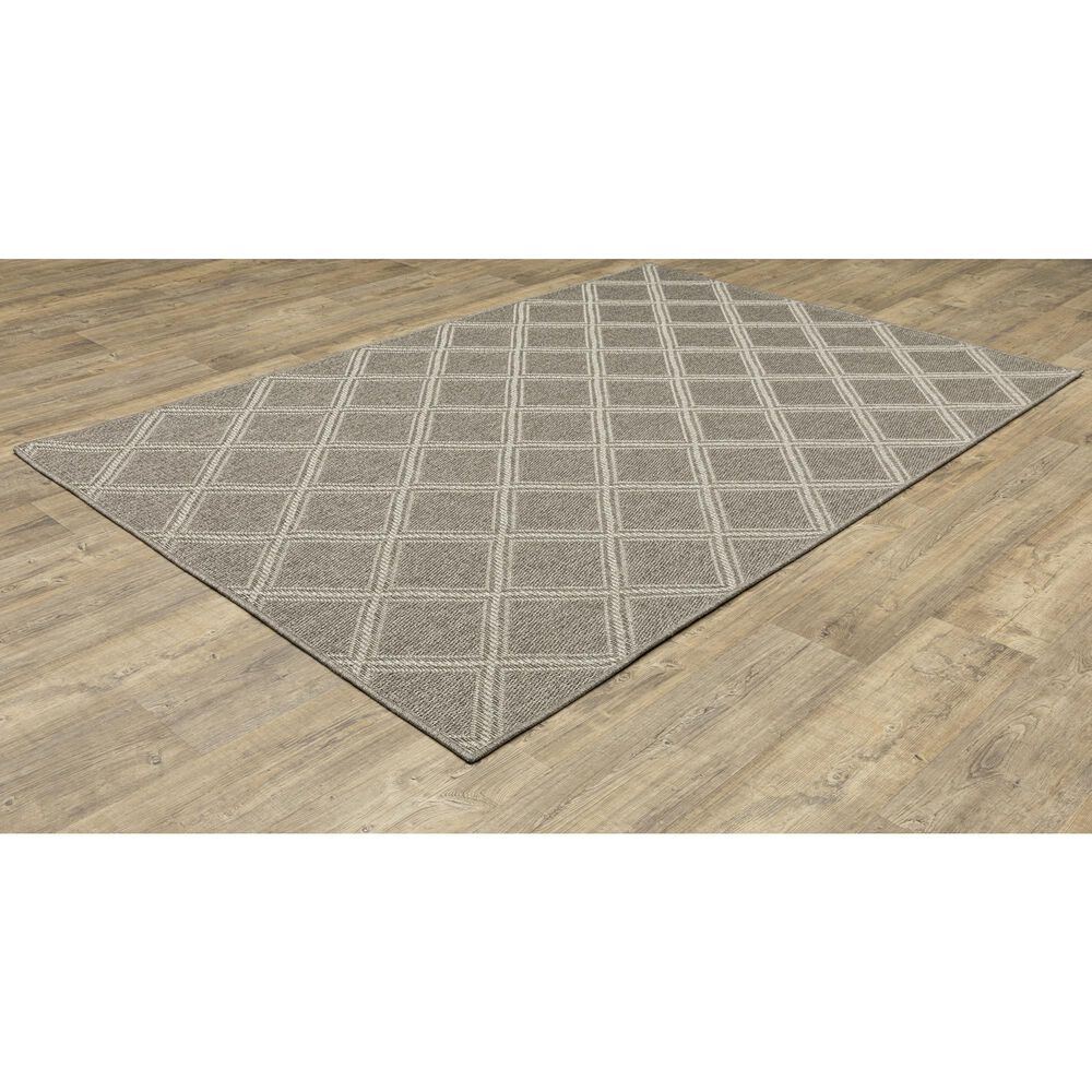 Oriental Weavers Caicos CA02N 9&#39;10&quot; x 12&#39;10&quot; Grey Area Rug, , large