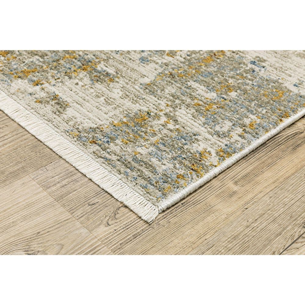 Oriental Weavers Bauer Faded Abstract 6&#39;7&quot; x 9&#39;6&quot; Beige Area Rug, , large