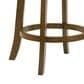 Armen Living Wren Swivel Counter Height Stool with Static Gray Upholstery in Sepia Brown, , large