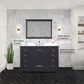 Lexora Home Dukes 48" Single Bathroom Vanity in Espresso with 2 cm White Quartz Top and Rectangular Sink, , large